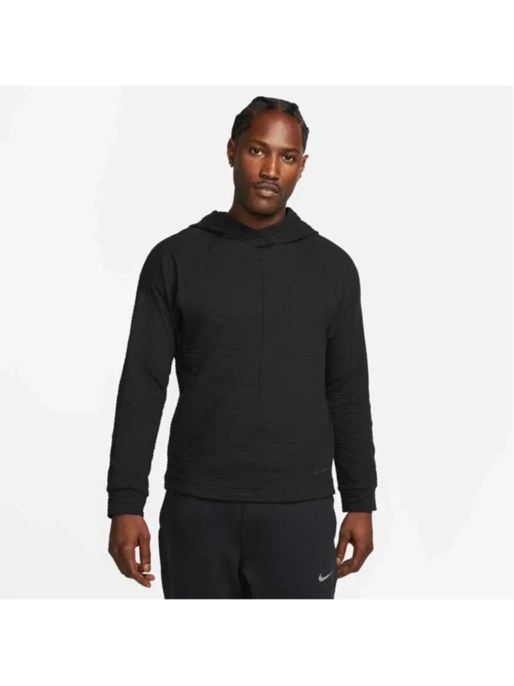 Nike Yoga Dri-FIT Textured Pull Over Hoodie DV9875-010 Men’s Size Medium